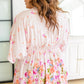 Bouquet a Day Floral Peplum Top