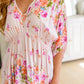 Bouquet a Day Floral Peplum Top