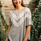 Break Away Top In Gray