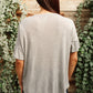 Break Away Top In Gray