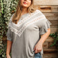 Break Away Top In Gray