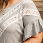 Break Away Top In Gray