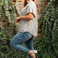 Break Away Top In Gray