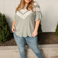 Break Away Top In Sage