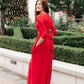 Bri Maxi Dress in Burgundy