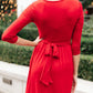 Bri Maxi Dress in Burgundy