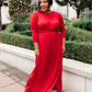 Bri Maxi Dress in Burgundy