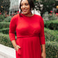 Bri Maxi Dress in Burgundy