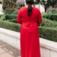 Bri Maxi Dress in Burgundy