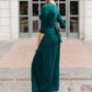 Bri Maxi Dress in Hunter Green