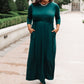 Bri Maxi Dress in Hunter Green