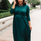 Bri Maxi Dress in Hunter Green
