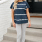 Bright Lights Tie Dye Top in Navy