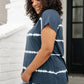 Bright Lights Tie Dye Top in Navy