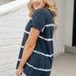 Bright Lights Tie Dye Top in Navy