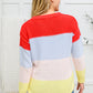 Bright Striped Knit Sweater