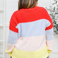 Bright Striped Knit Sweater