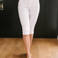 Bright White Capris