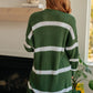 Brighter is Better Striped Cardigan in Green