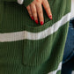 Brighter is Better Striped Cardigan in Green