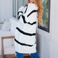 Brighter is Better Striped Cardigan in Ivory