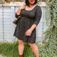 Brightest Star Dress In Charcoal