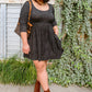 Brightest Star Dress In Charcoal