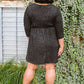 Brightest Star Dress In Charcoal