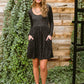 Brightest Star Dress In Charcoal