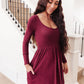 Brightest Star Dress in Plum