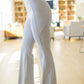 Brighton Flare Leggings in Light Gray