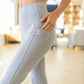 Brighton Flare Leggings in Light Gray