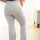Brighton Flare Leggings in Light Gray