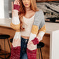 Bring the Warmth Color Block Cardigan