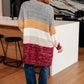 Bring the Warmth Color Block Cardigan
