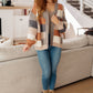 Brown Sugar and Molasses Checkered Cardigan