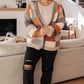 Brown Sugar and Molasses Checkered Cardigan