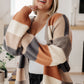 Brown Sugar and Molasses Checkered Cardigan