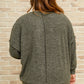 Brushed Drop Shoulder Sweater In Olive