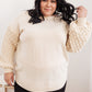 RACK SALE Bubbly B Sweater In Ivory - S/M