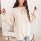 RACK SALE Bubbly B Sweater In Ivory - S/M