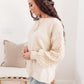 RACK SALE Bubbly B Sweater In Ivory - S/M