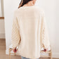 RACK SALE Bubbly B Sweater In Ivory - S/M