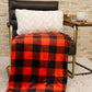 Buffalo Plaid Blanket In Red & Black