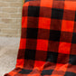 Buffalo Plaid Blanket In Red & Black