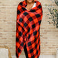 Buffalo Plaid Blanket In Red & Black
