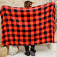 Buffalo Plaid Blanket In Red & Black