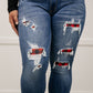 Buffalo Plaid Peek-A-Boo Skinnies
