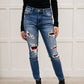 Buffalo Plaid Peek-A-Boo Skinnies