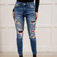 Buffalo Plaid Peek-A-Boo Skinnies